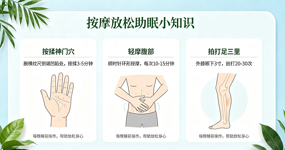 睡眠质量差?快来学习按摩放松助眠小知识